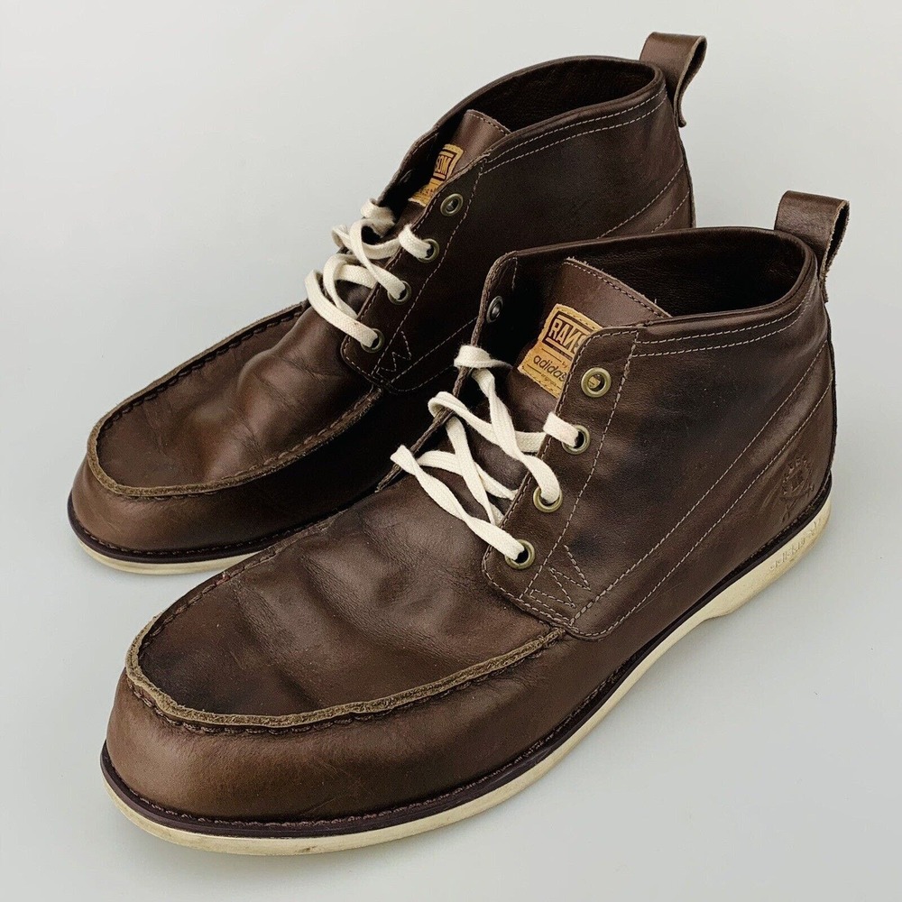 Adidas x Ransom Creek Mid Chukka Boot Brown Leather Shoes Size US 12 U43063